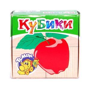 :  - Кубики "Фрукты-ягоды" (4 штуки)