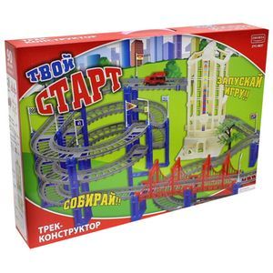 :  - Конструктор ZYC-0637-1 трек с машиной "Старт" свет