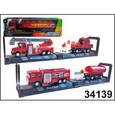 :  - Машинка "Fire truck set" пожарная с прицепом (ассортимент)
