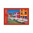 :  - Puzzle-1000 Лодки возле ярких домов