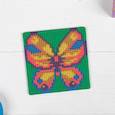 :  - Алмазная мозаика магнит для детей "Бабочка" + емкость, стержень, клеевая подушечка