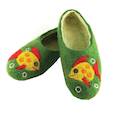 :  - Детские войлочные тапочки "Рыбки" зеленые. Размер 13 см
