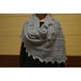 :  - Пуховый шарф серый 70x110 см