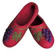 :  - Войлочные тапочки «Виноград», красные. Размер 37
