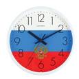 :  - Часы настенные круглые "Флаг России", белый обод, 26x26 см