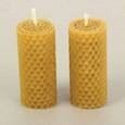 :  - Набор свечей из вощины медовая с добавлением эфирного масла "Апельсин" 8 см, 2 шт