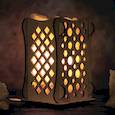 :  - Соляной светильник "Шарики", 9x14 см, деревянный декор