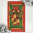 :  - Полотенце "Новогодний венок" 35x60 см, 100% хлопок, вафельное полотно 162г/м2