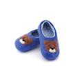 :  - Детские войлочные тапочки "Мишка" синие. Размер 16 см