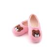 :  - Детские войлочные тапочки "Мишка" розовые. Размер 14 см