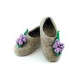 :  - Тапочки из войлока - Сирень. Размер 39