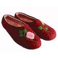 :  - Войлочные тапочки «Роза» красные. Размер 37