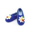 :  - Тапочки синие с божьей коровкой на ромашке. Размер 38