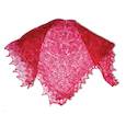 :  - Платок Пуховый платок ручной работы паутинка малиновая, 130x130 см