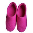 :  - Цветные войлочные тапочки малиновые. Размер 36