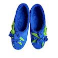 :  - Войлочные тапочки "Цветы" синие. Размер 37