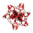 :  - Новогоднее украшение "Ажурная звезда", 17x17 см (в ассортименте)