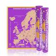 russische bücher:  - Скретч-карта мира "European Edition" А2, 59х42см, в прочном цилиндрическом тубусе