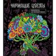 russische bücher:  - Чарующие цветы. Раскраска на черном фоне