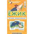 Ежик. Читаем предложения. Набор карточек с картинками. Обучение грамоте