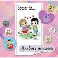 russische bücher: не указано - Love is... Альбом наклеек (розовый) (100 шт)