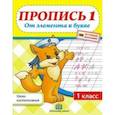 russische bücher: Федорович Галина Михайловна - Уроки чистописания. 1 класс. Пропись 1. От элемента к букве
